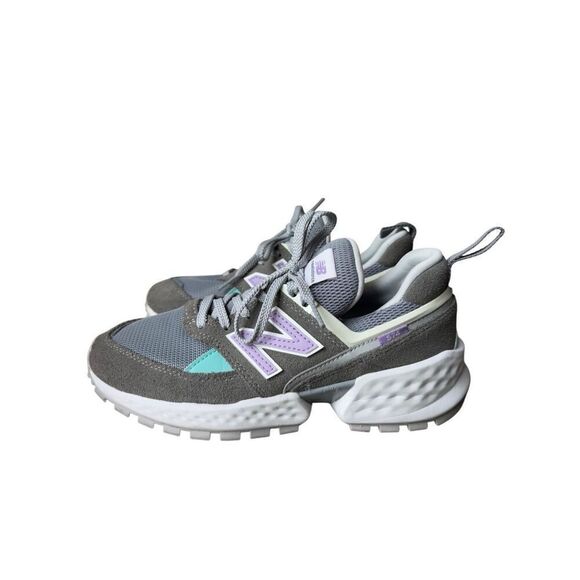 NEW BALANCE 574 Sport Women Gunmetal/Dark Violet (WS574PRC) Size 7 - Picture 6 of 12